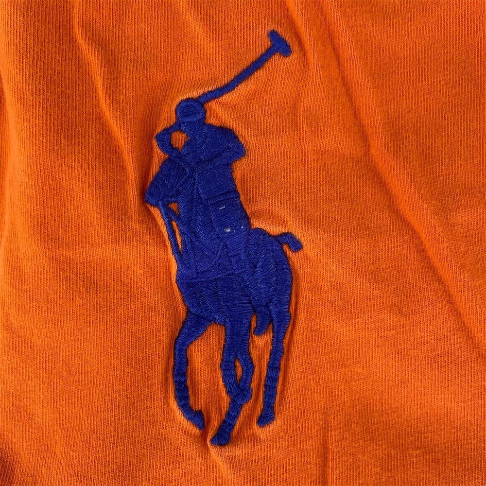 Polo Ralph Lauren Boys Orange Big Pony T-Shirt Size 8 Short Sleeve Casual - Picture 4 of 4